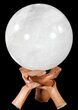 Polished Quartz Sphere With Stand - Cyber Monday Deal! #54704-1